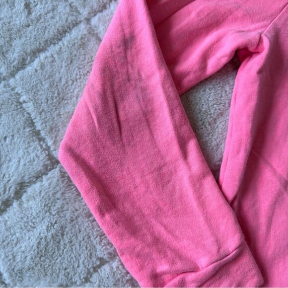 Victoria's Secret PINK | Coral Cold Shoulder Raw Hem Long Sleeve | Size Small - Picture 5 of 12